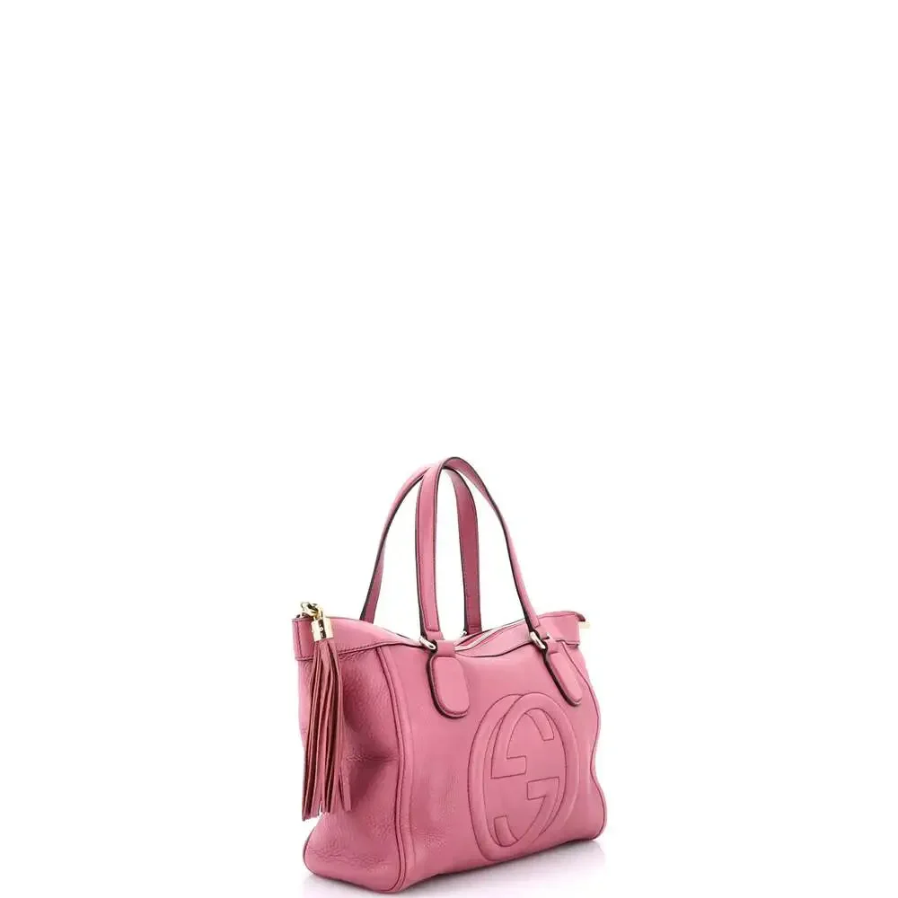 Gucci Soho Zip Tote Leather Small #254153G78B - Picture 2 of 8
